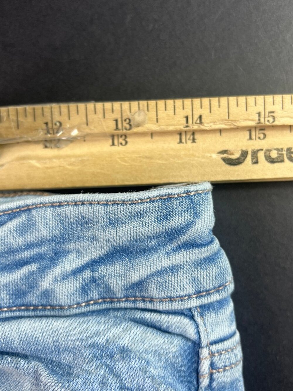 American Eagle Jeans Women 28x34* Super High Rise Flare Light Blue Denim Tag 8XL - Picture 16 of 16